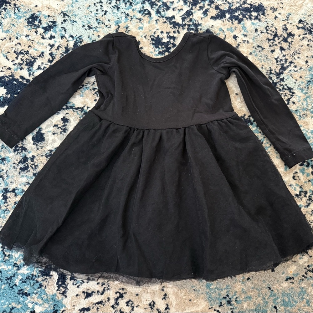 Ruffle Butts Black Tulle Dress